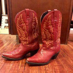 Laredo RED Sexy Female Cowboys Boots.